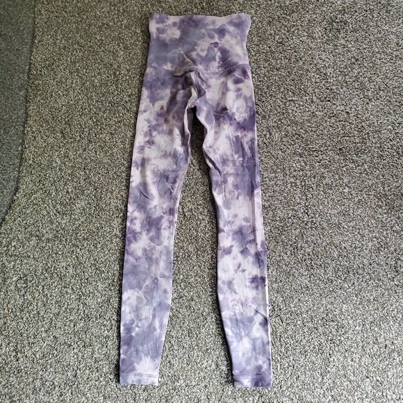 Lululemon Align Pant 28" *Criss Cross Waist - Diamond Dye Stargaze Purple - Sz 0 - Picture 8 of 16